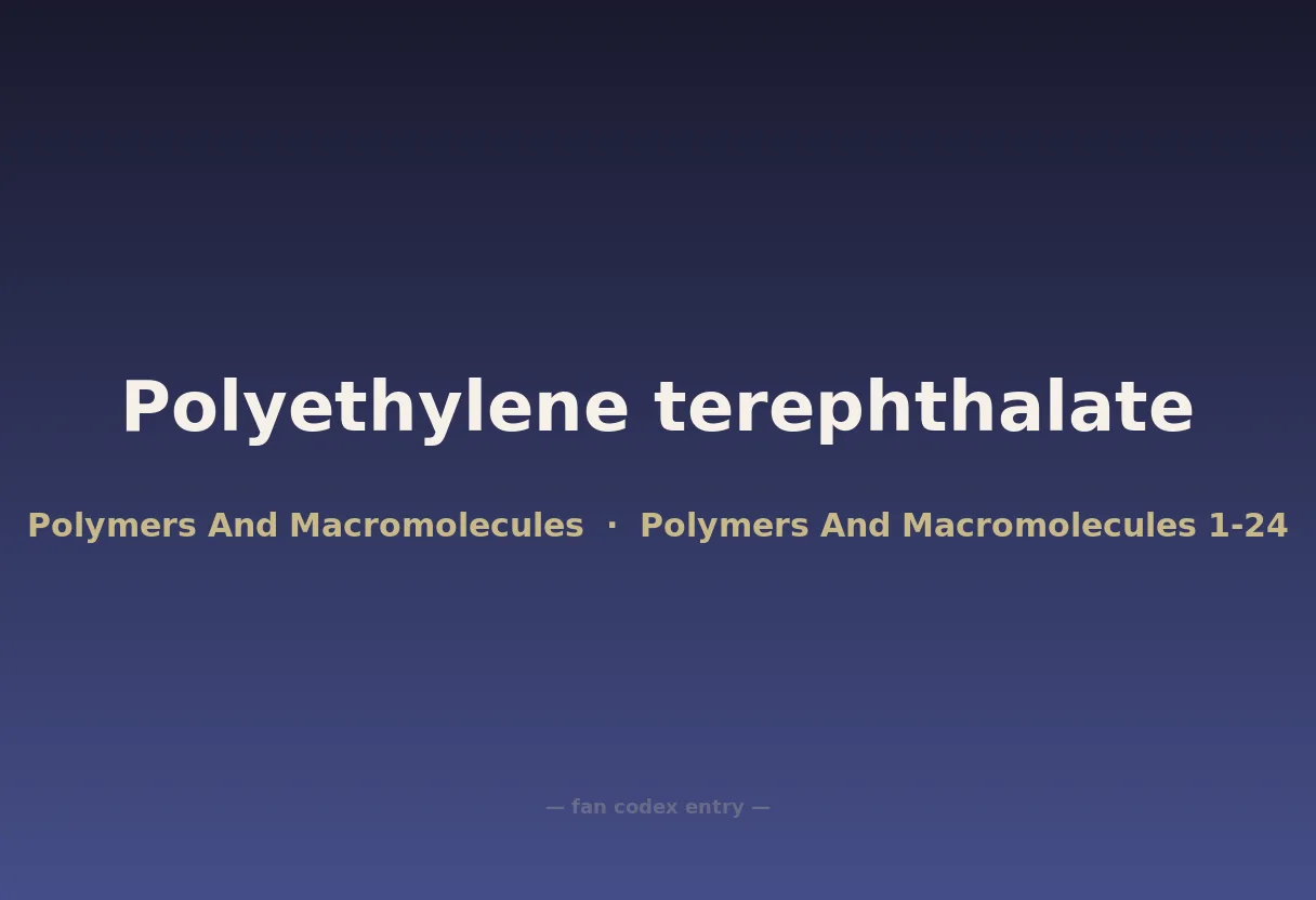 Polyethylene terephthalate