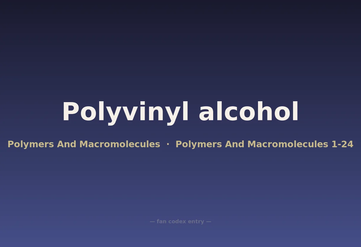 Polyvinyl alcohol